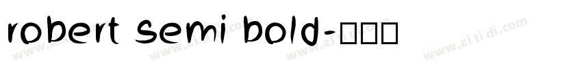 robert semi bold字体转换